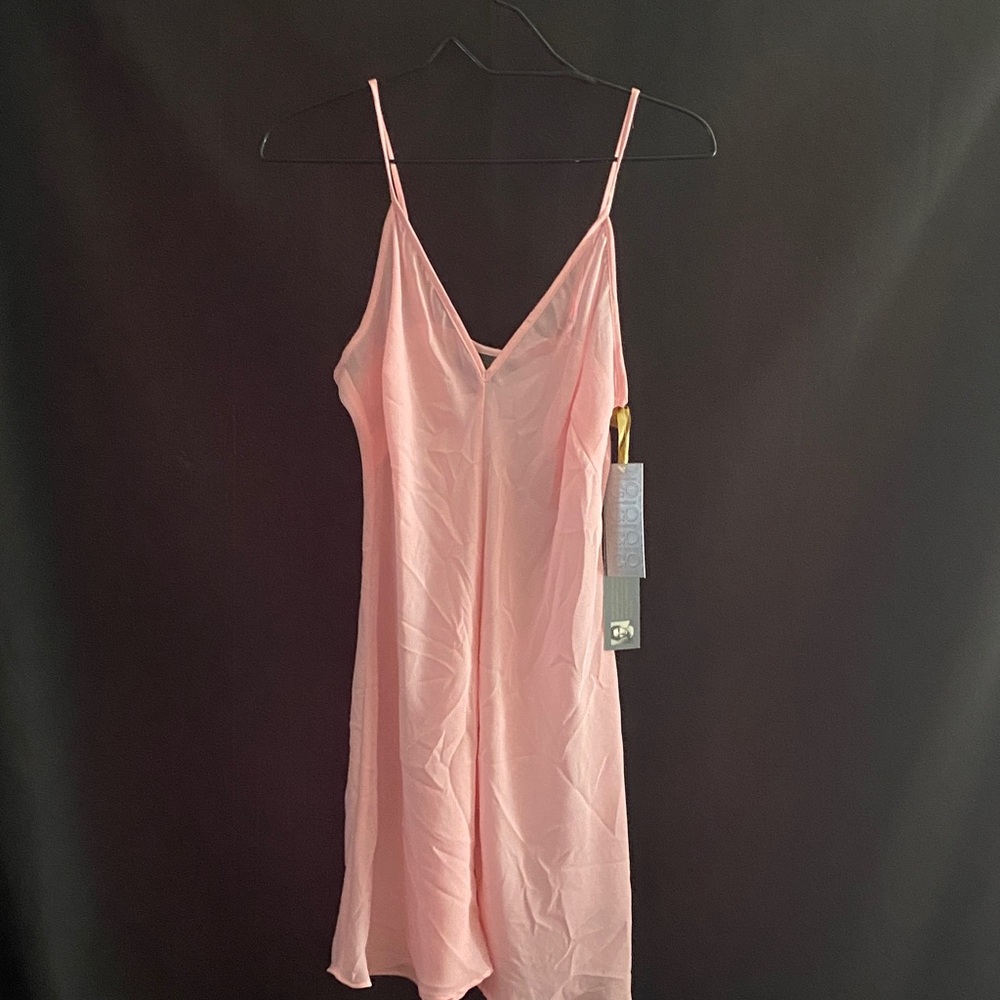 NWT Zac Posen Target Elegant Pink Women's Slip Dress‎ Romantic nightgown Size LG